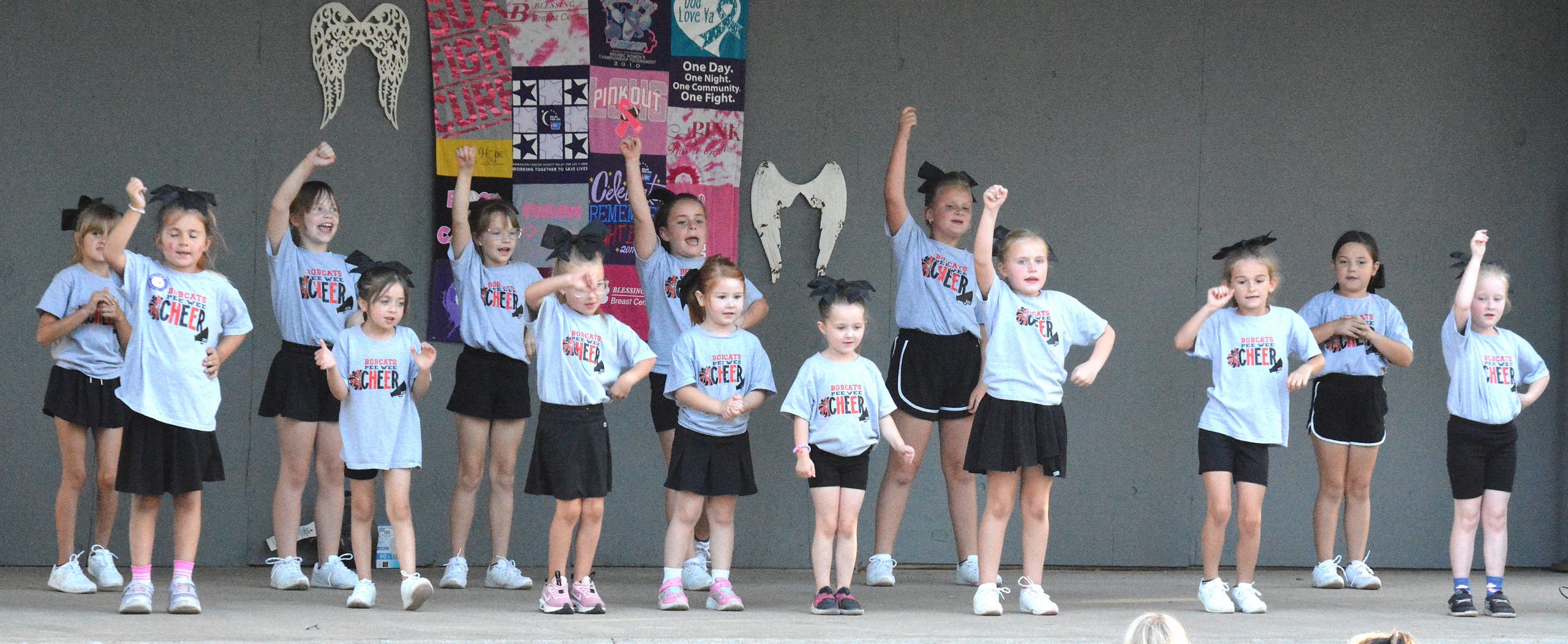 Pee Wee Cheer at Relay for Life